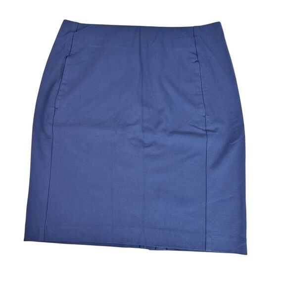 J. Jill Ponte Knit Pencil Skirt Small Blue - Picture 1 of 8